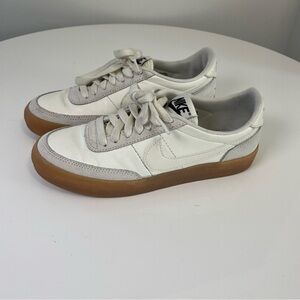 Nike killshot 2 sail White Leather & Light Gray Suede Sneakers with Gum Sole